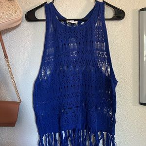 Fringe crochet top